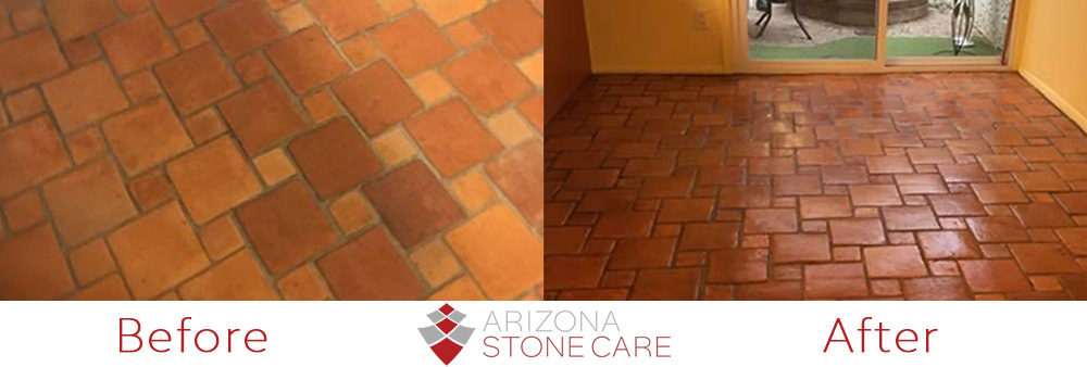 Natural Stone Tile Cleaning Restoration In Phoenix Arizona Tile Restoration Before After By Arizona Stone