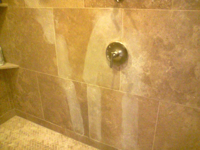 Travertine Tile Shower Sealing