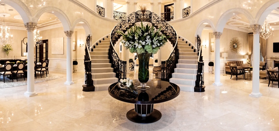 Mansion with marble flooring arizona stone care
