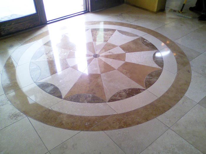 Interior stone tile polish