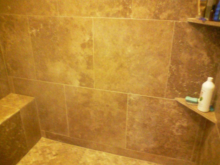 Travertine Shower Restoration