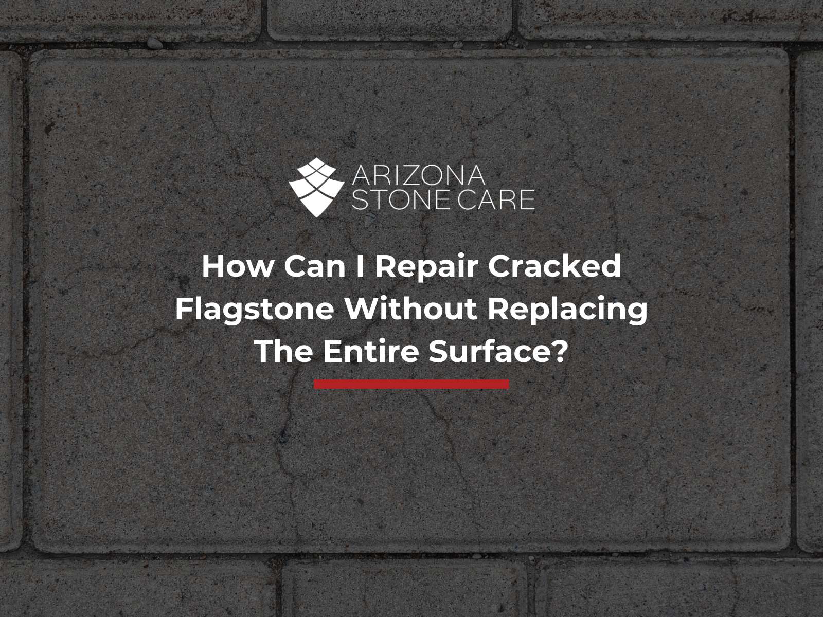 How Can I Repair Cracked Flagstone Without Replacing The Entire Surface?