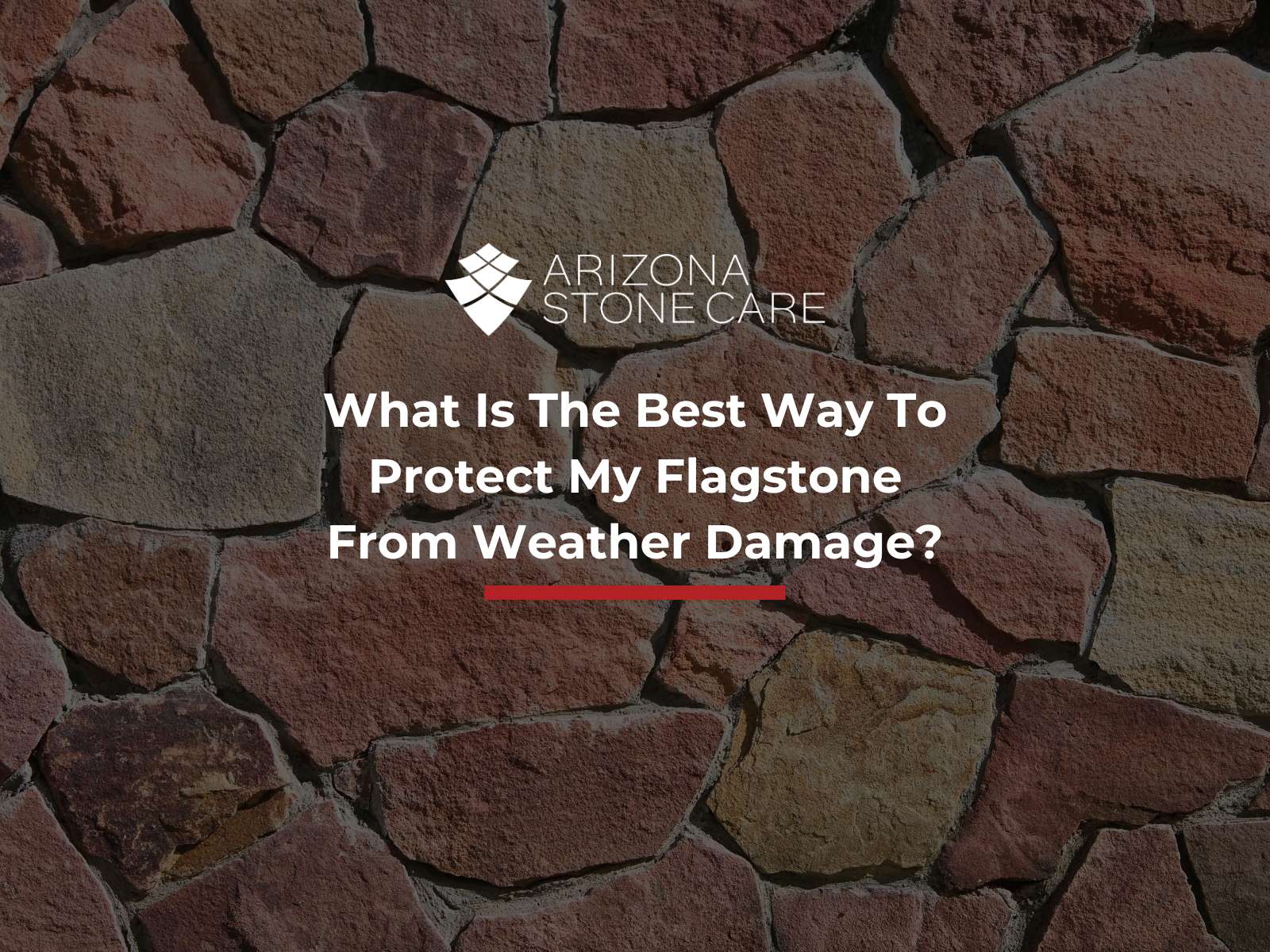 What Is The Best Way To Protect My Flagstone From Weather Damage?